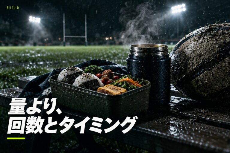 中学生ラガーの体重が増えないとき、親が最初に見直すこと｜量より「回数とタイミング」、1日の補食例