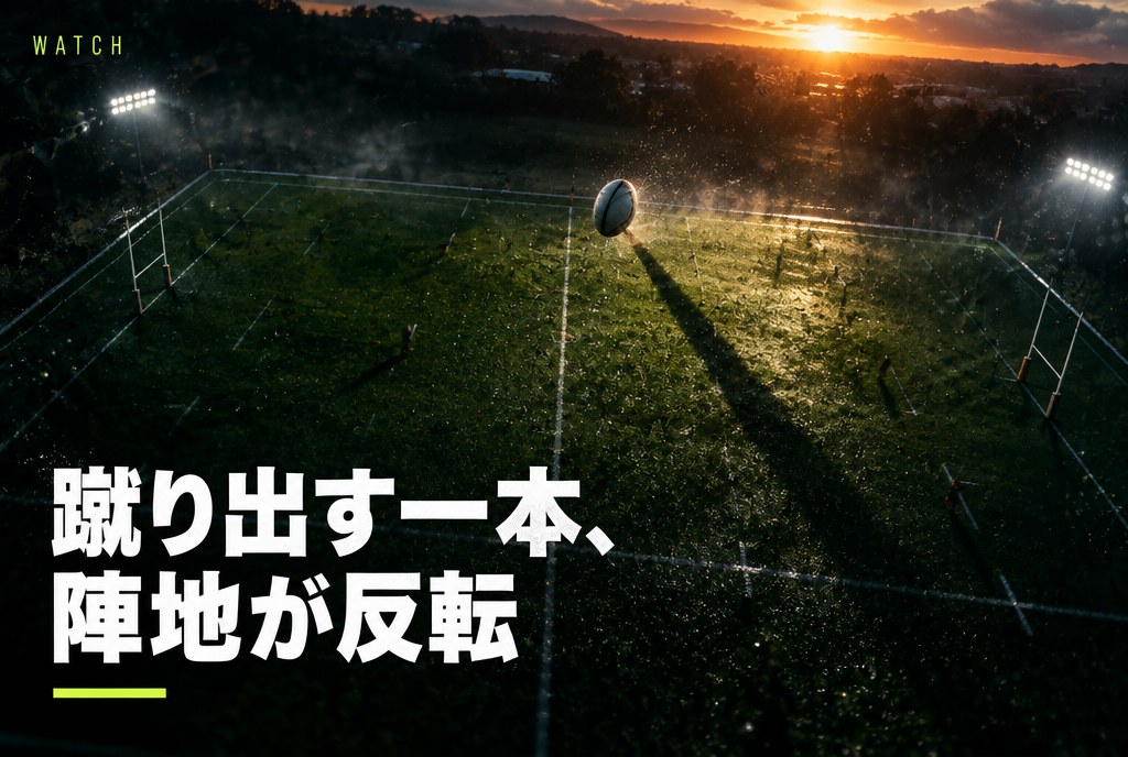 ラグビーの50:22とは？｜成立条件は“蹴った位置”と“バウンド”。狙う選手と戦術まで解説