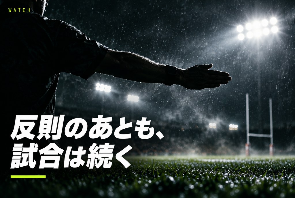 ラグビーのアドバンテージとは？｜“反則なのに続行”の理由と、いつ解消されるかの基準