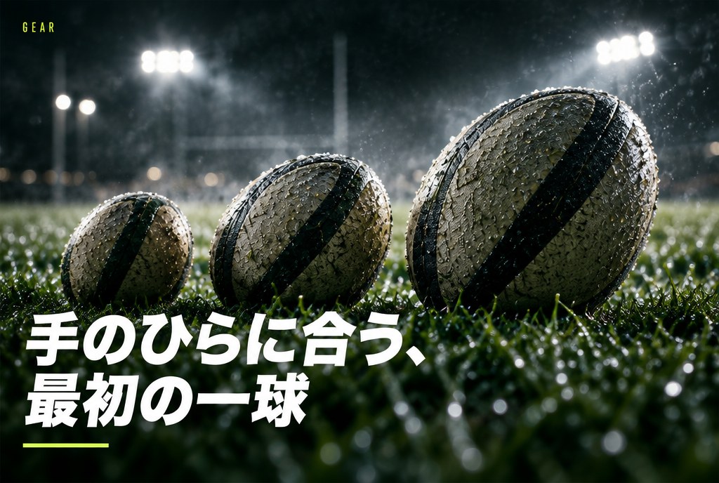 ラグビーボールの号数（3号・4号・5号）の違い｜年齢別の選び方と“自主練用”のおすすめ